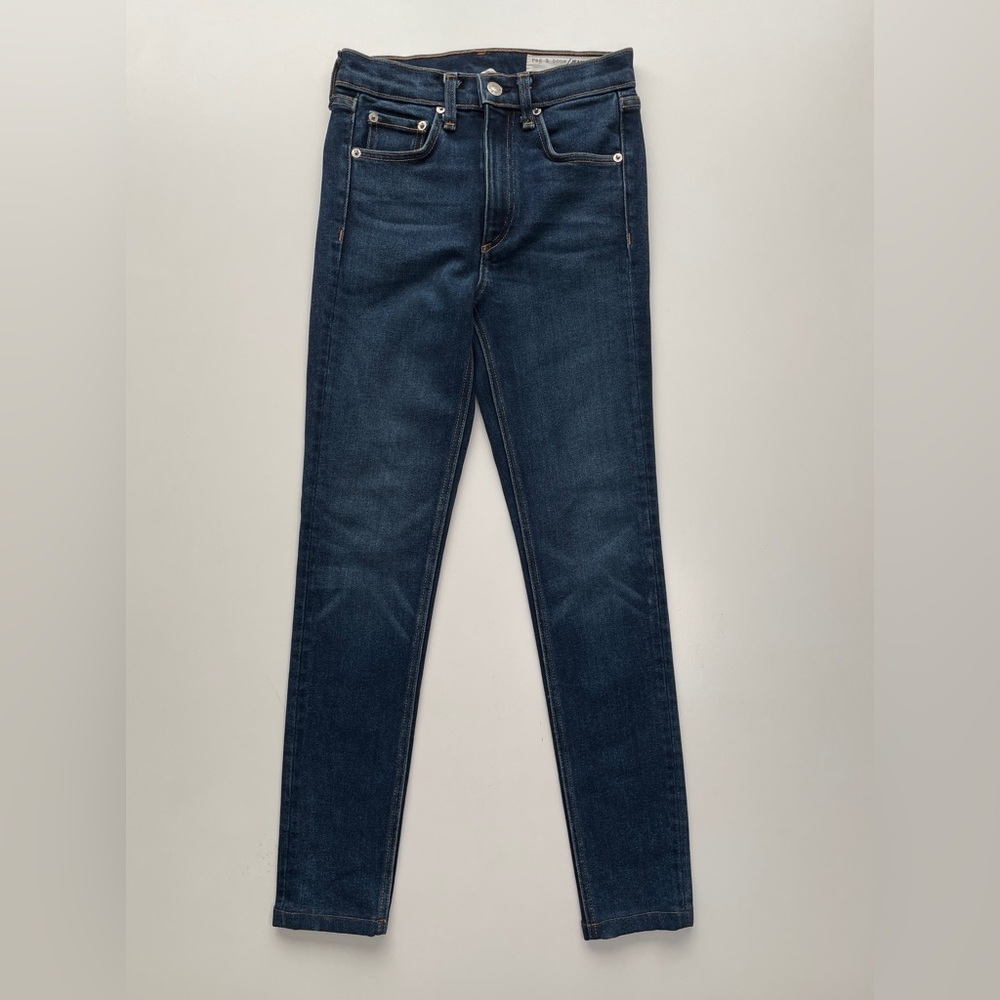 RAG & BONE High Rise Skinny Shirley Jean Womens 23‎ (24x27) Dark Wash Denim
